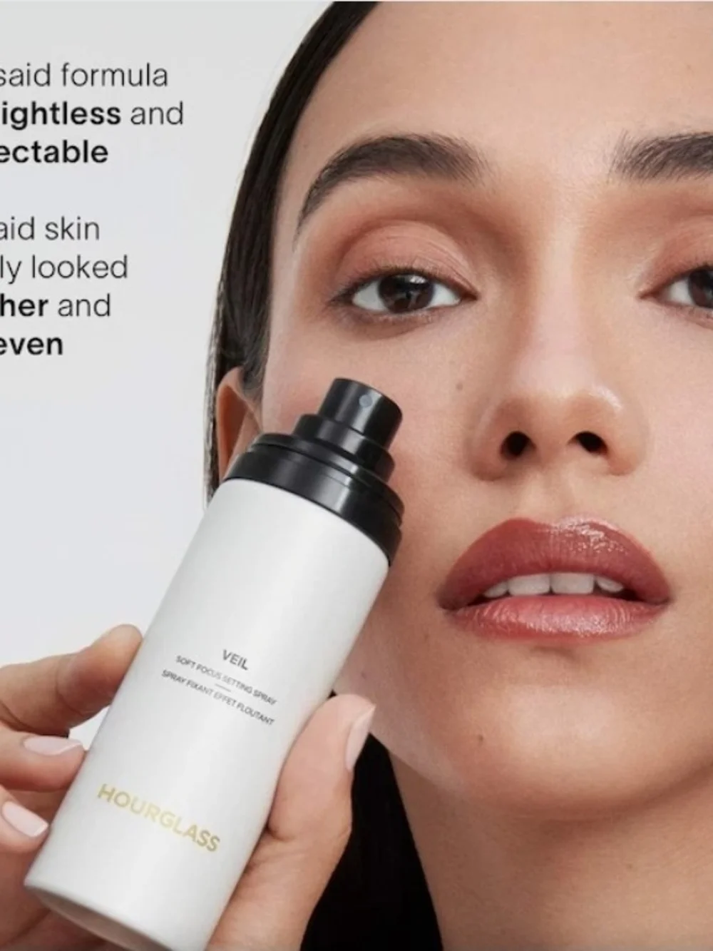 Hourglass Veil Soft Focus Setting Spray - Brown and Gold Packaging
